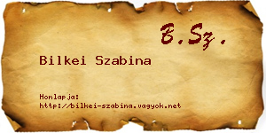 Bilkei Szabina névjegykártya